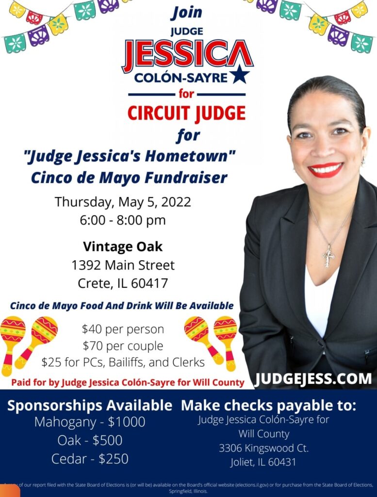 Judge Jessica’s Hometown Cinco de Mayo Fundraiser – Will County ...